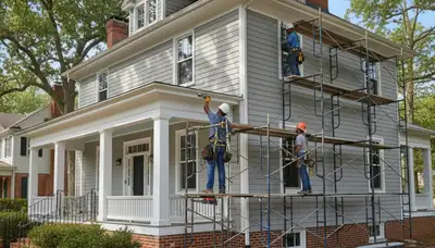 Vinyl siding installation in Raleigh, NC by a professional siding contractor