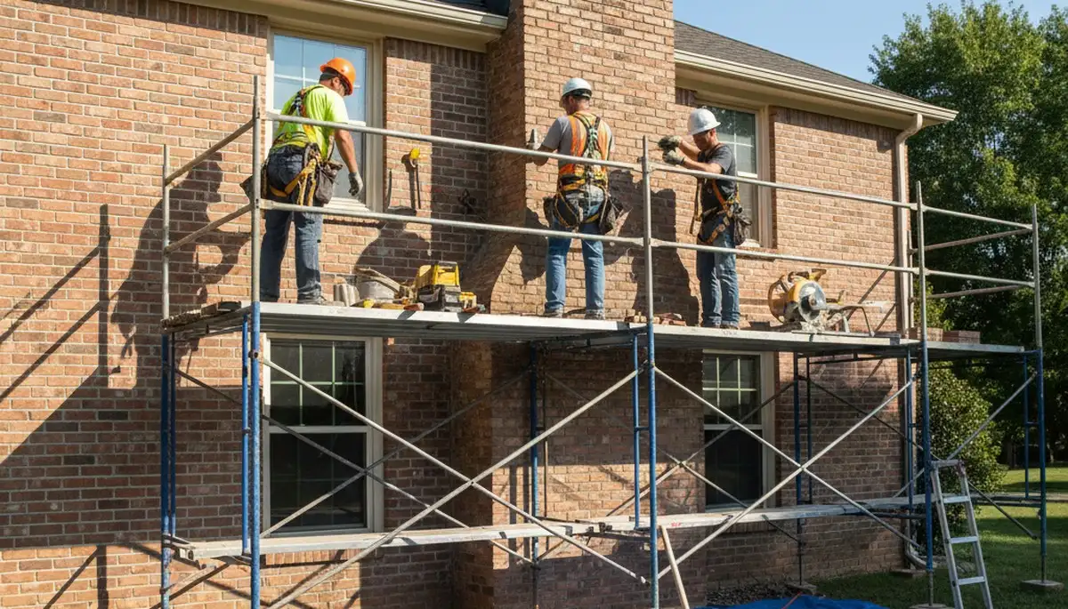 Raleigh, NC chimney repair for cracked mortar, damaged brick, and storm wear by siding pros