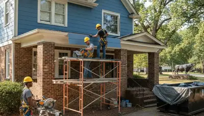 Vinyl siding contractor in Raleigh, NC providing professional exterior siding installation and repair