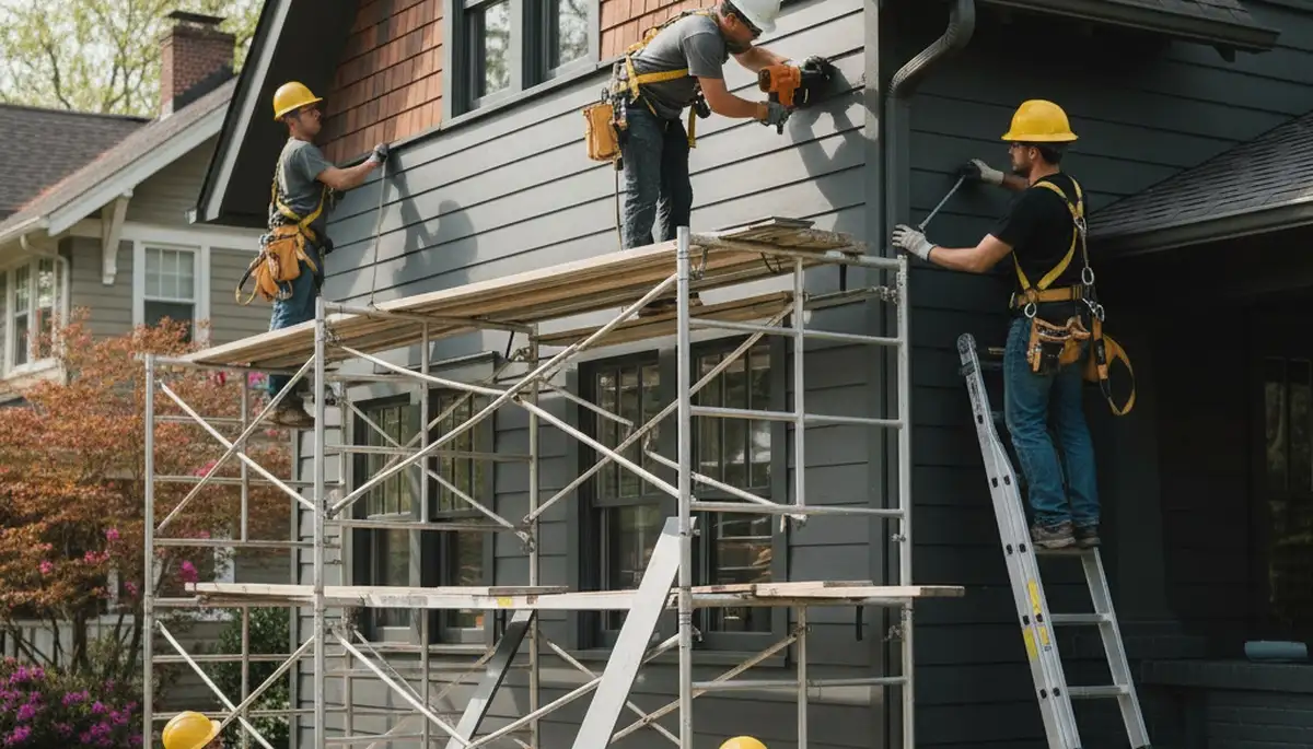 Vinyl siding installation service in Raleigh, NC for a home exterior