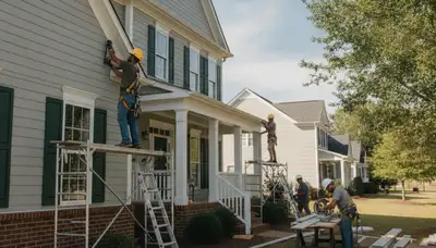 Vinyl siding installation in Raleigh, NC for a professional home exterior upgrade