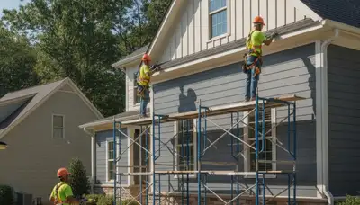 Vinyl siding installation service in Raleigh, NC for homes and businesses
