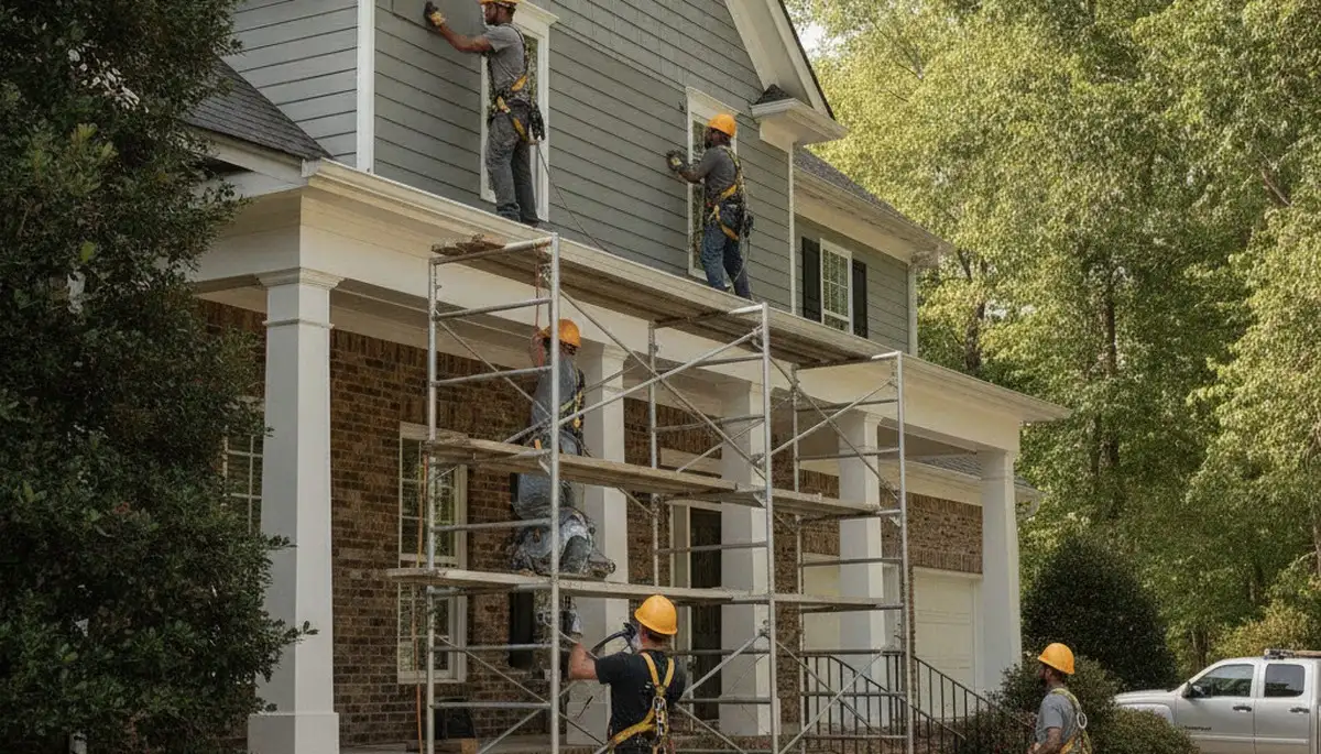 Vinyl siding installation in Raleigh, NC by a professional siding contractor