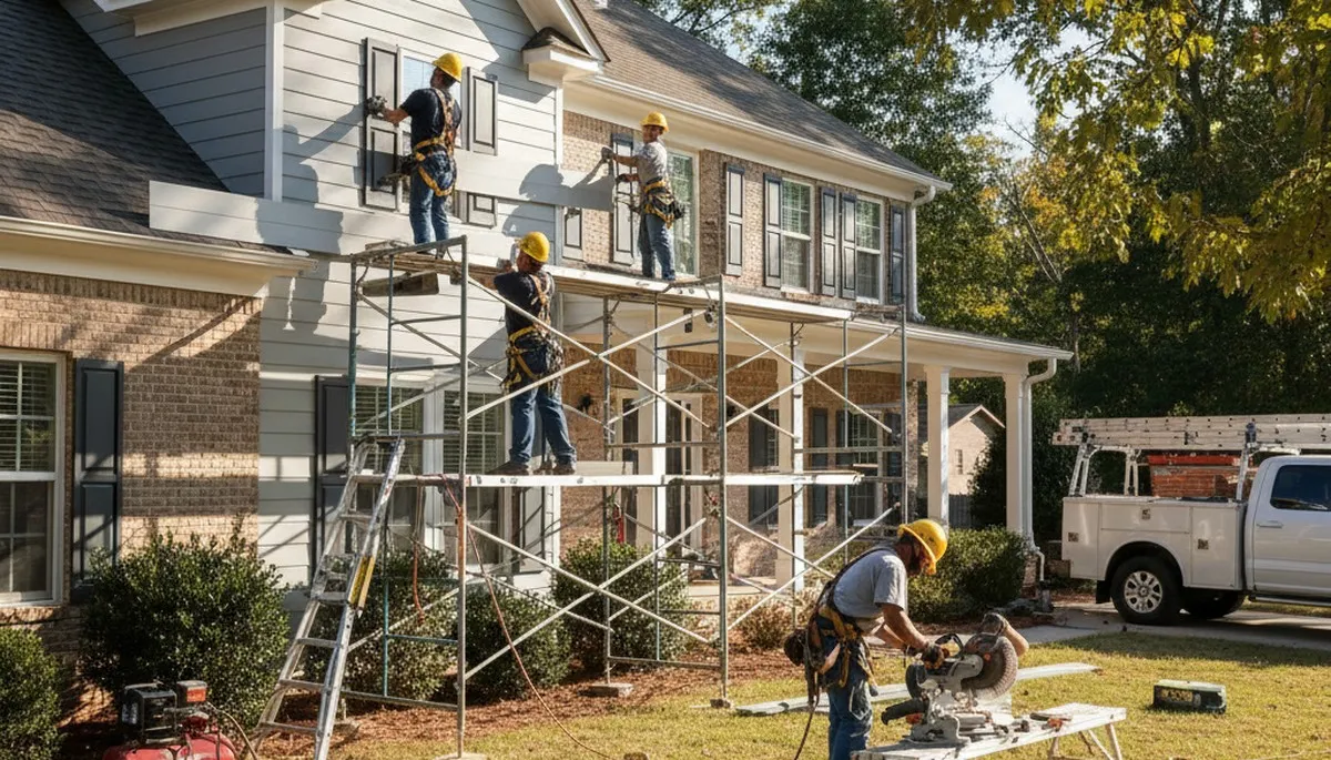 Vinyl siding installation for Raleigh, NC homes by local siding contractor