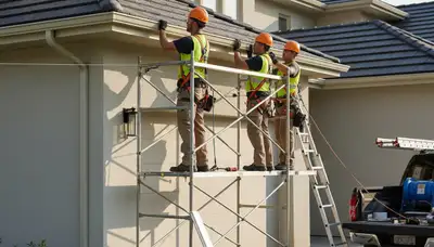 Gutter installation on Raleigh, NC home by FX Remodeling & Exteriors for rain protection