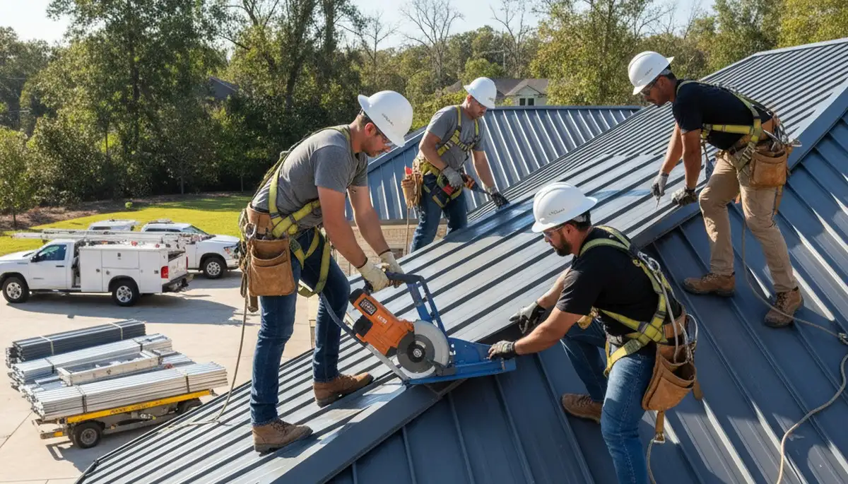 Metal roofing installation in Raleigh, NC for durable home weather protection