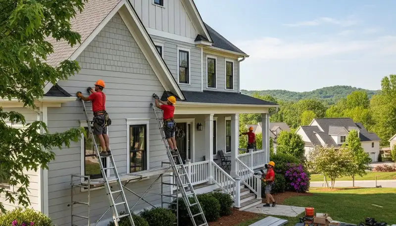 Vinyl siding installation for Raleigh, NC homes by a professional siding contractor