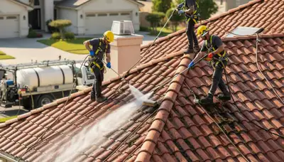 Roof cleaning service in Raleigh, NC for vinyl siding and exterior home maintenance