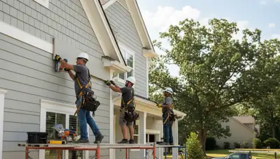 Vinyl siding installation for Raleigh, NC home exterior by local siding contractor