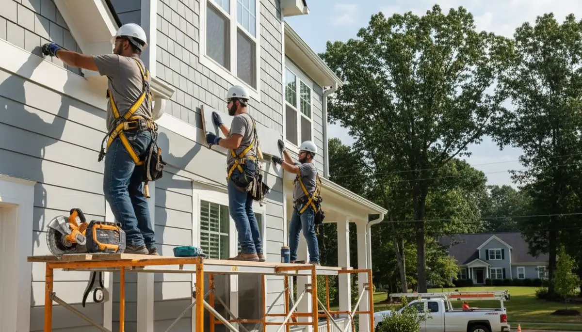 Vinyl siding installation in Raleigh, NC for a professional home exterior upgrade